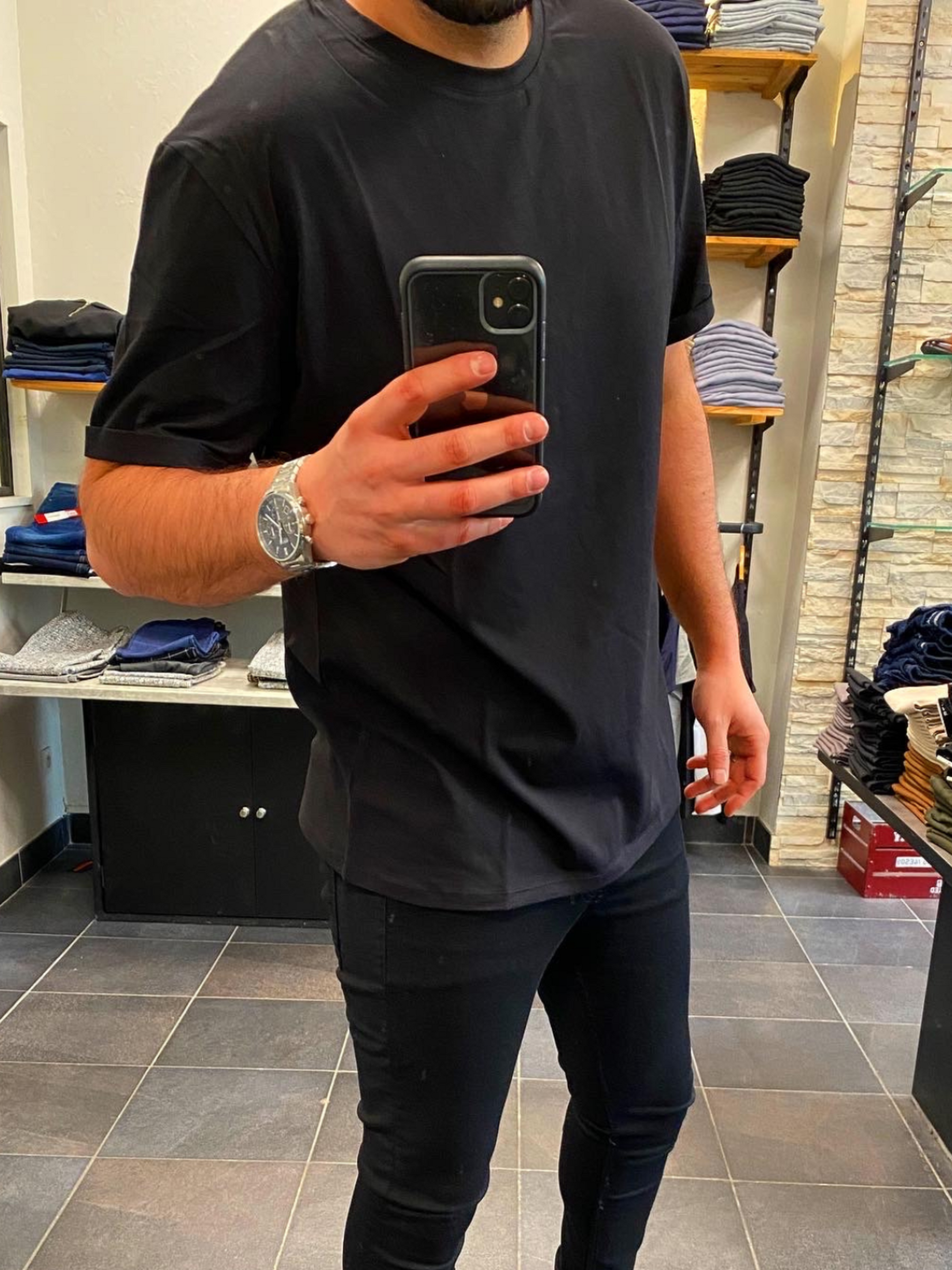 T-shirt Os Oversize Noir