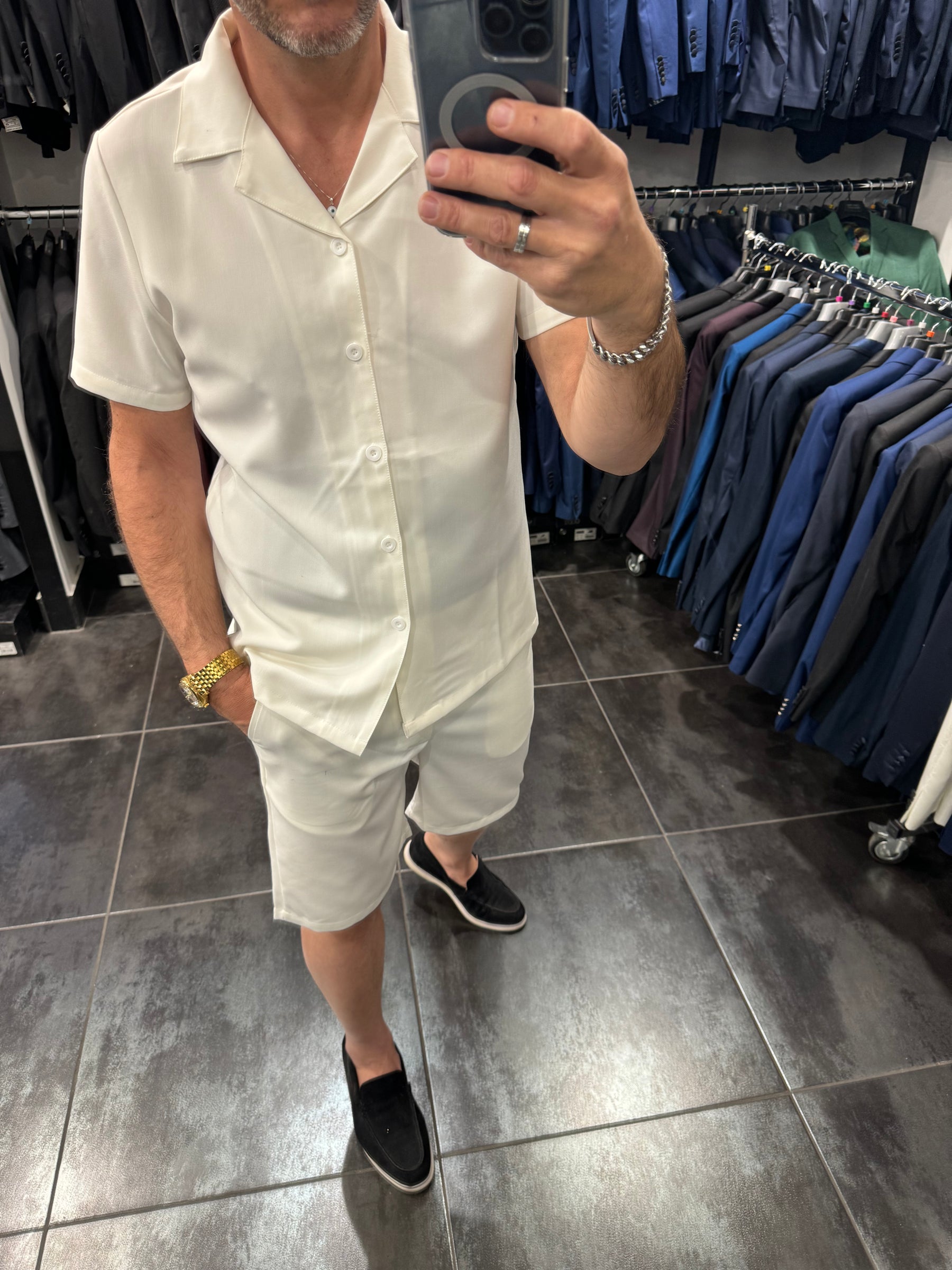 Chemise Ibiza decontractée blanc