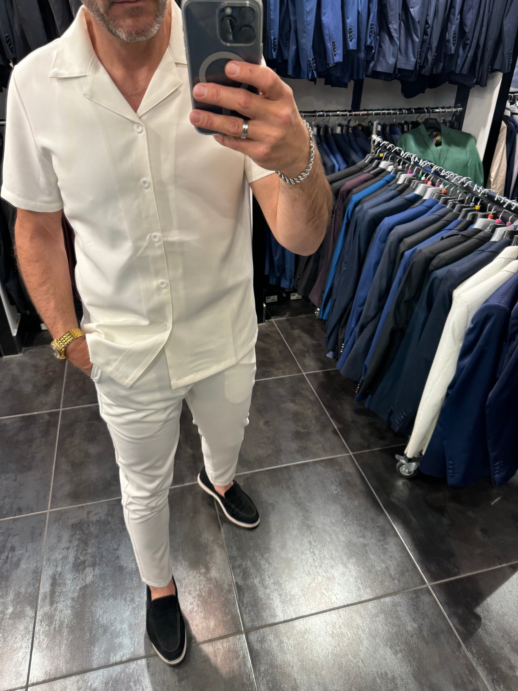 Chemise Ibiza decontractée blanc