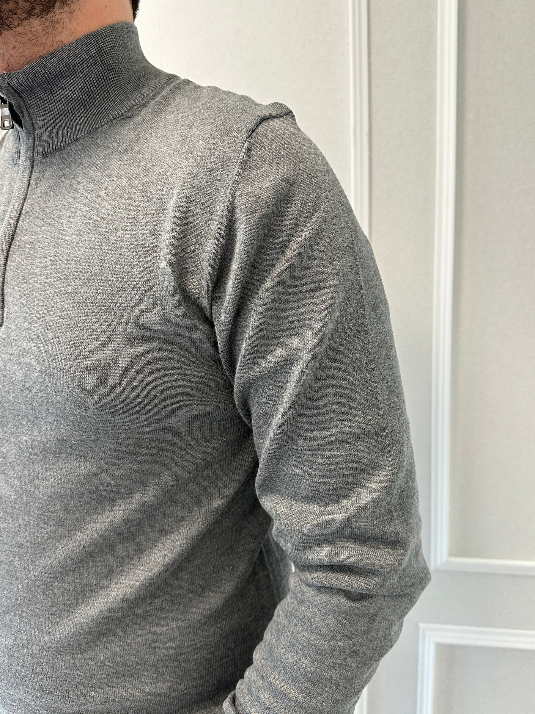 Pull Business Zip Grey