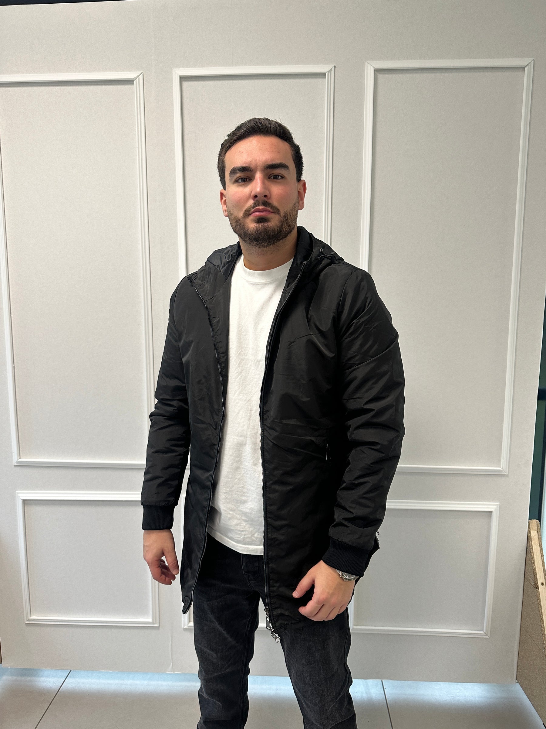 Veste Parka Imperméable Noir
