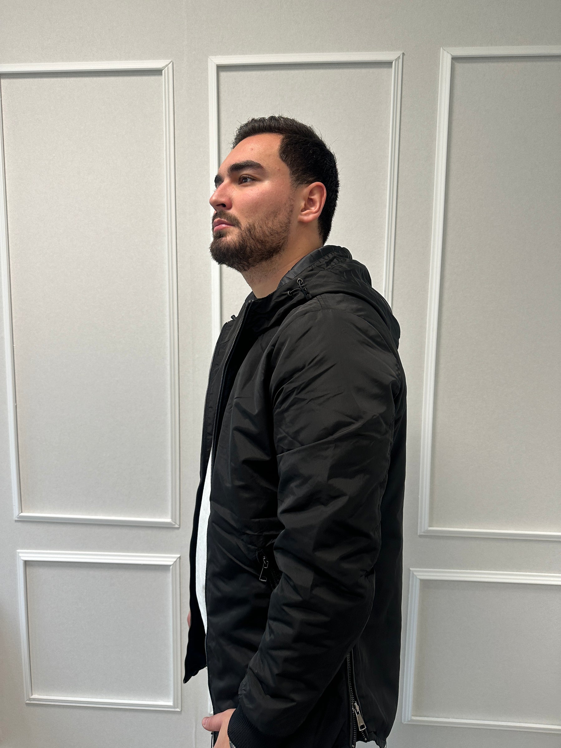Veste Parka Imperméable Noir