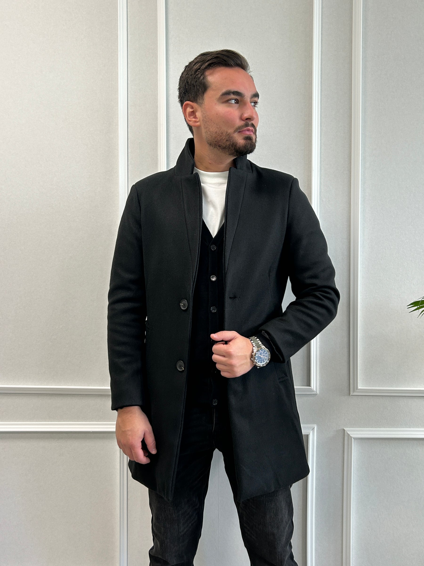 Manteau business noir