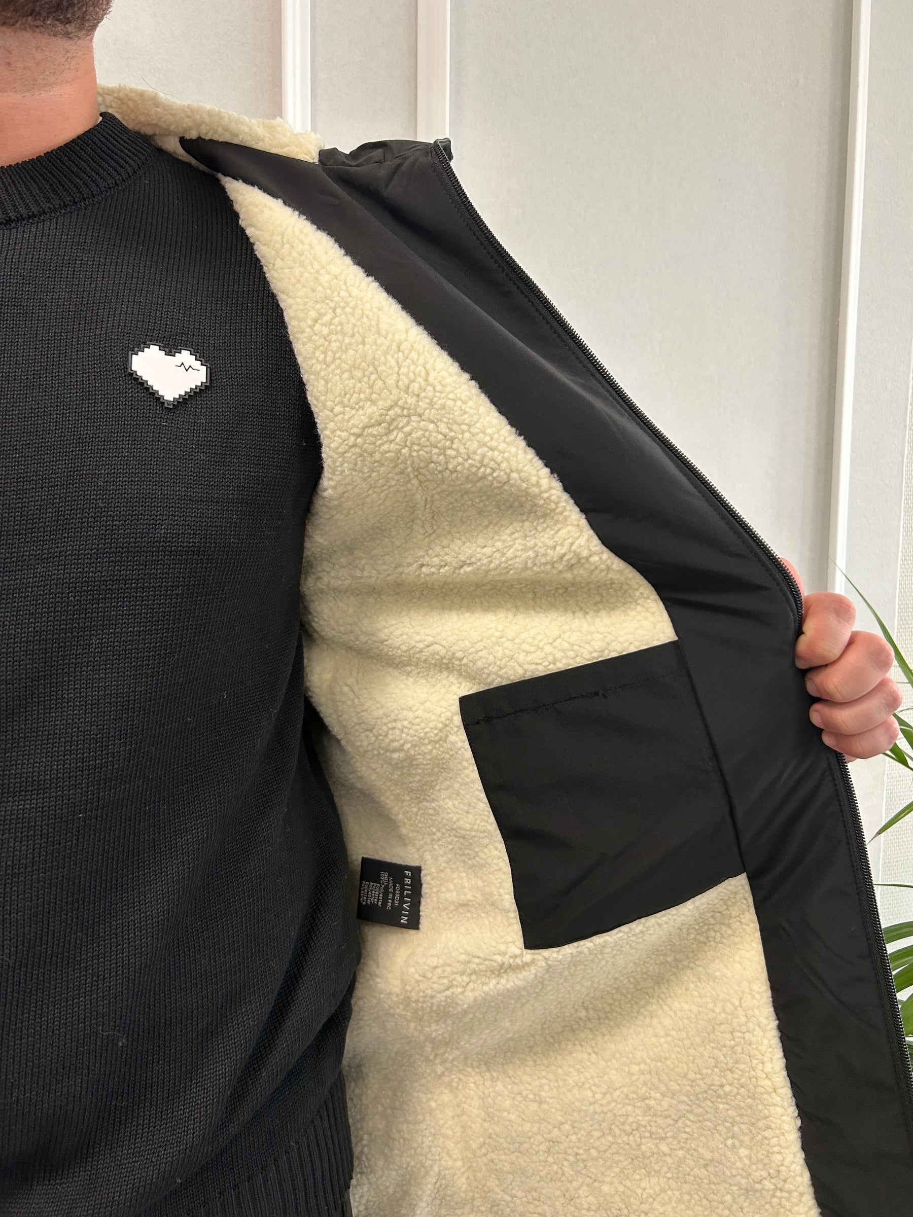 Parka- Doublé Noir