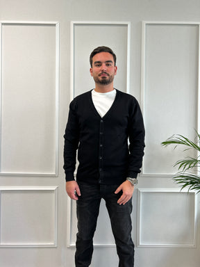Pull- Cardigan noir