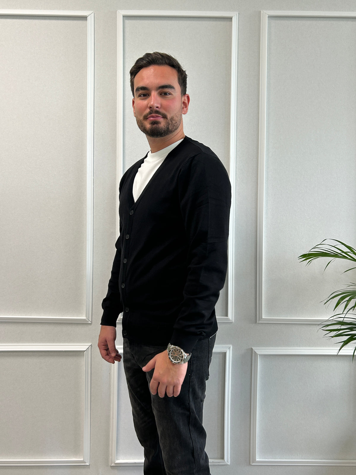 Pull- Cardigan noir